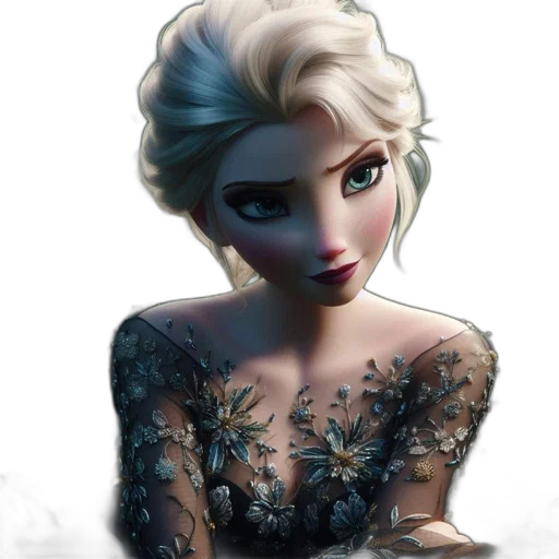 dress, face, fantasy art, concept art transparent PNG cut-out