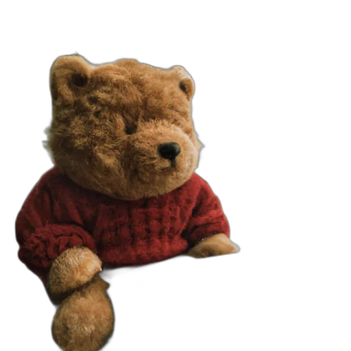 animal, 3d render, teddy, bear transparent PNG cut-out
