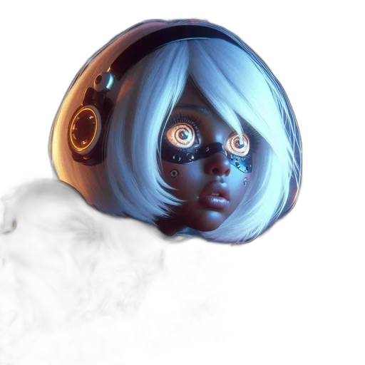 mask, robot, face, creature transparent PNG cut-out
