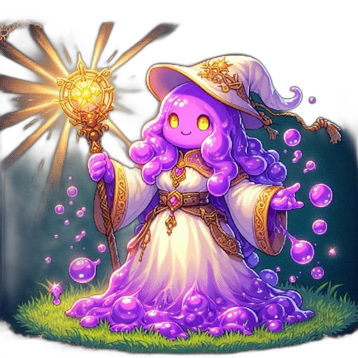 staff, fantasy art, concept art, pixel art transparent PNG cut-out