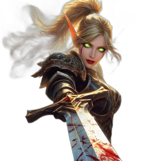 sword, weapon, staff, fantasy art transparent PNG cut-out