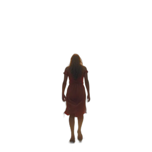 dress, face, staff, creature transparent PNG cut-out