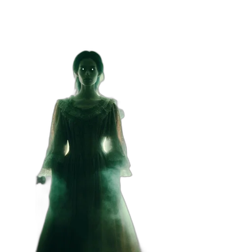 dress, mask, staff, creature transparent PNG cut-out