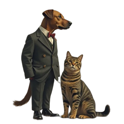 staff, animal, concept art, photorealistic transparent PNG cut-out