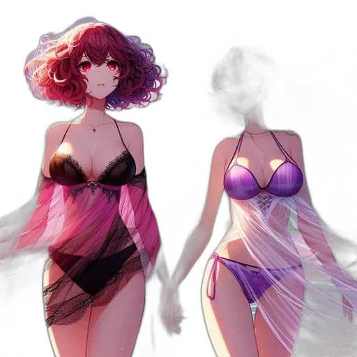 dress, concept art, fantasy art, vaporwave transparent PNG cut-out