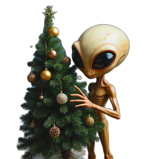 creature, robot, tree, staff transparent PNG cut-out
