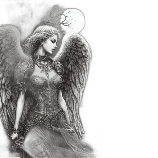 fantasy art, comic book art, pencil sketch, concept art transparent PNG cut-out