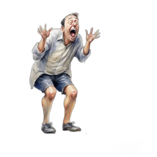 creature, face, shoes, jacket transparent PNG cut-out