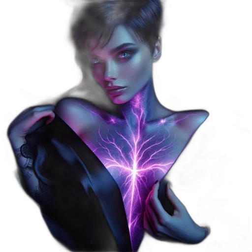 jewelry, hair, jacket, robot transparent PNG cut-out