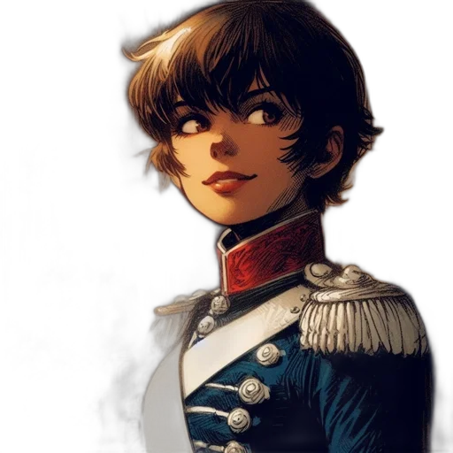 face, crown, staff, robot transparent PNG cut-out