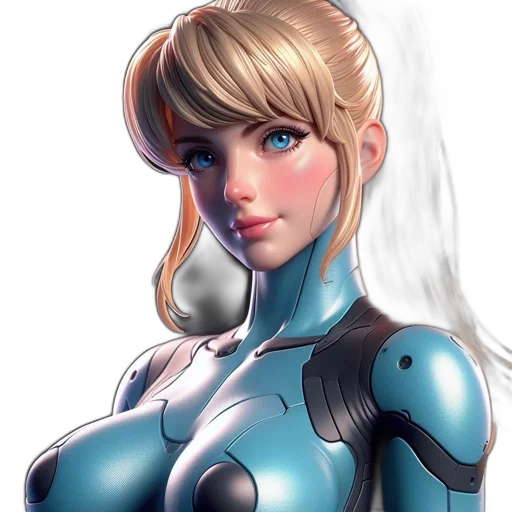 robot, face, comic book art, concept art transparent PNG cut-out