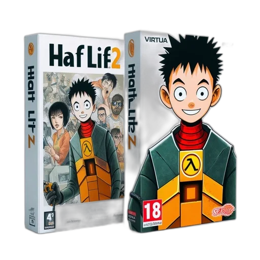 concept art, comic book art, 3d render, two transparent PNG cut-out
