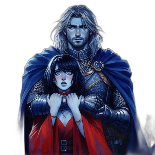 fantasy art, concept art, comic book art, watercolor transparent PNG cut-out