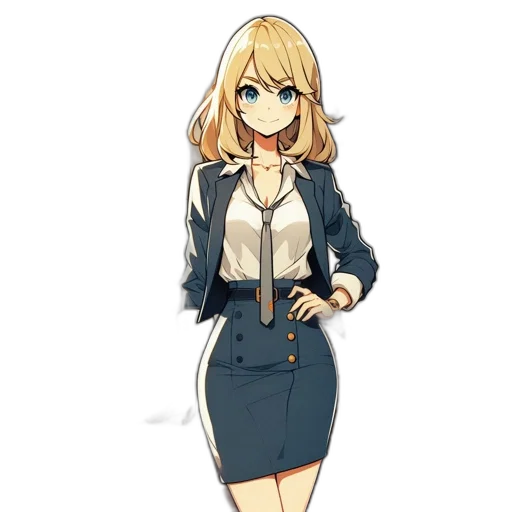 dress, jacket, staff, robot transparent PNG cut-out