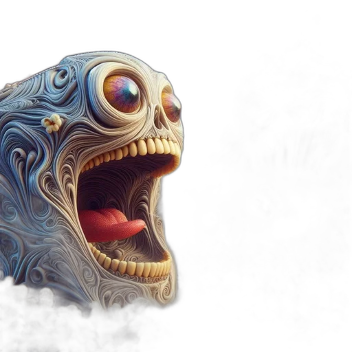 mask, creature, face, dragon transparent PNG cut-out
