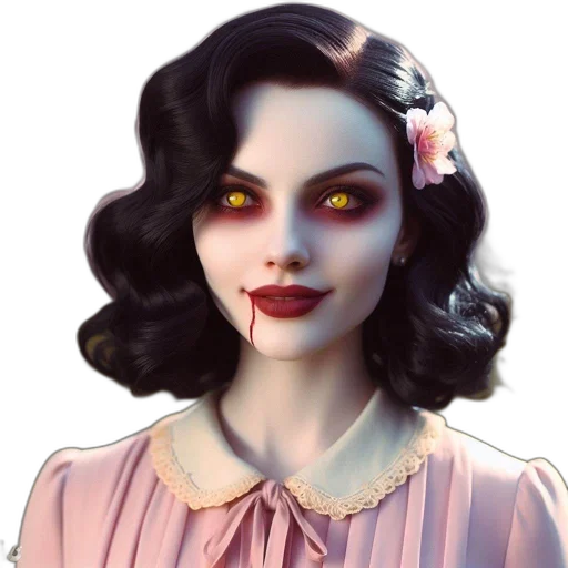 face, creature, dress, jewelry transparent PNG cut-out