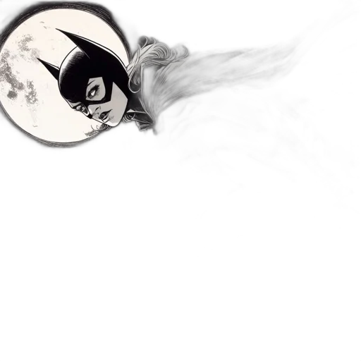 mask, weapon, staff, hair transparent PNG cut-out