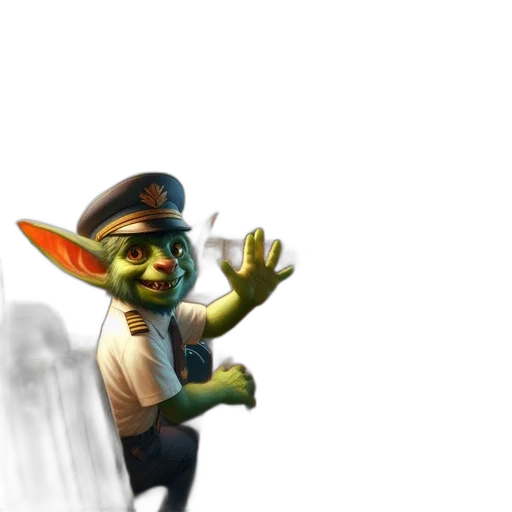 staff, creature, concept art, 3d render transparent PNG cut-out