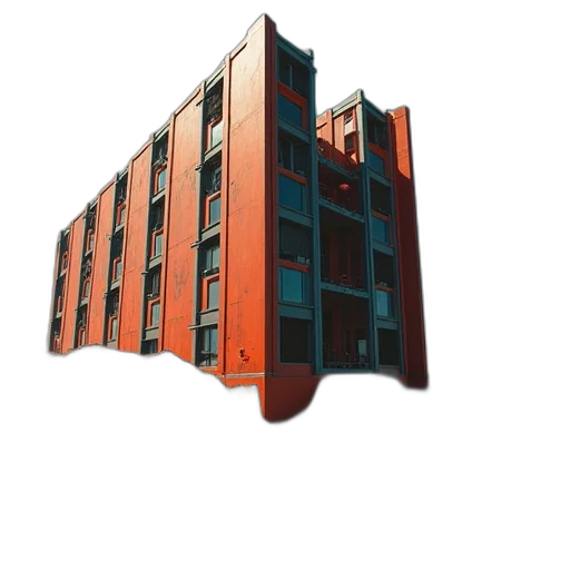 building, furniture, 3d render, concept art transparent PNG cut-out