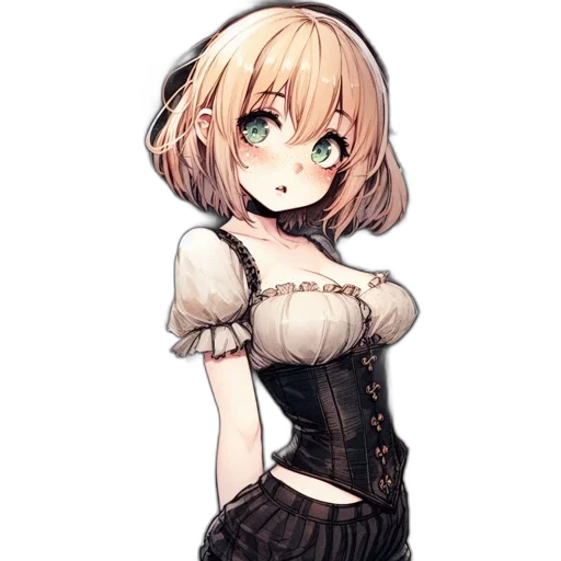 dress, staff, robot, hat transparent PNG cut-out