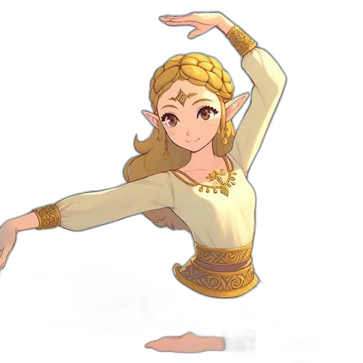 crown, dress, staff, sword transparent PNG cut-out