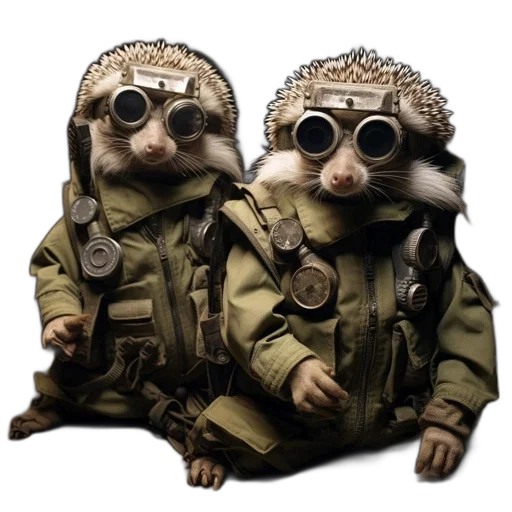 jacket, animal, concept art, 3d render transparent PNG cut-out