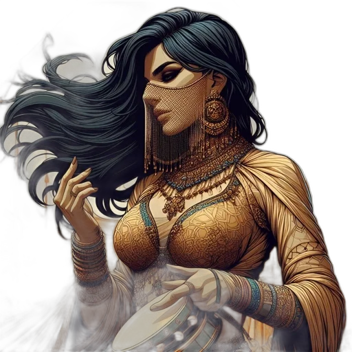 jewelry, fantasy art, concept art, comic book art transparent PNG cut-out