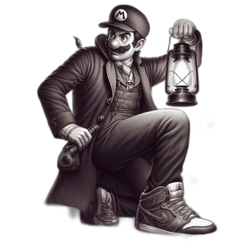 hat, staff, concept art, comic book art transparent PNG cut-out
