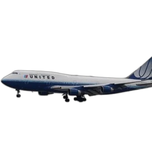 united, airlines, boeing, 747 transparent PNG cut-out