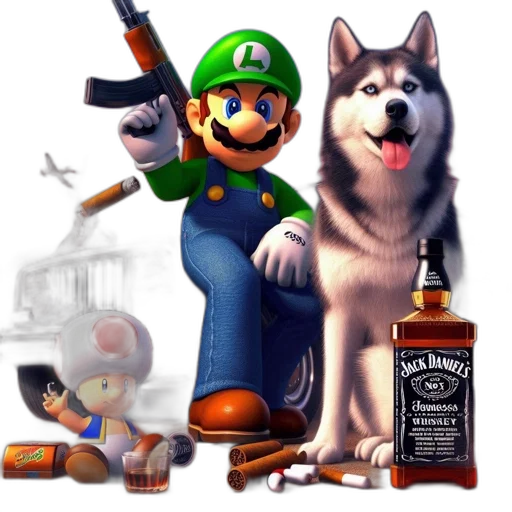 weapon, animal, bottle, concept art transparent PNG cut-out