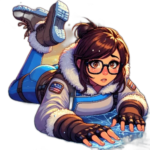 jacket, robot, staff, face transparent PNG cut-out