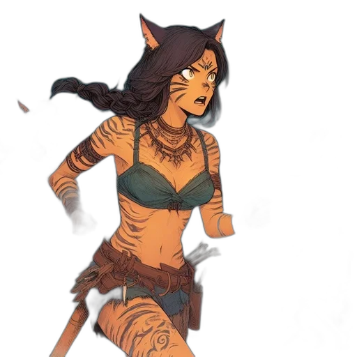 fantasy art, concept art, comic book art, pixel art transparent PNG cut-out