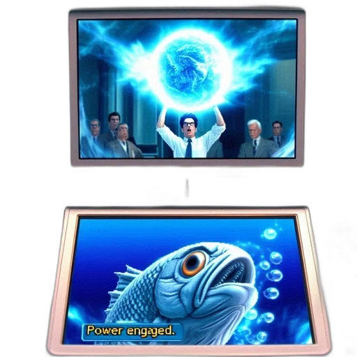 concept art, 3d render, vaporwave, underwater transparent PNG cut-out