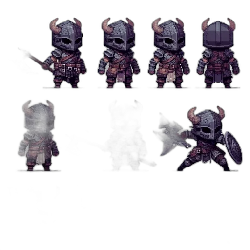 creature, weapon, concept art, pixel art transparent PNG cut-out