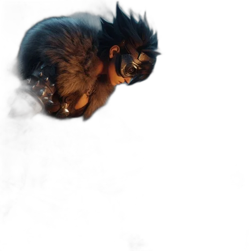 dragon, creature, animal, hair transparent PNG cut-out