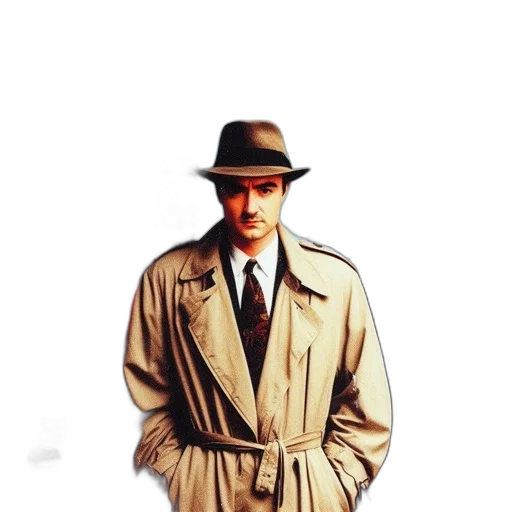 jacket, hat, staff, face transparent PNG cut-out