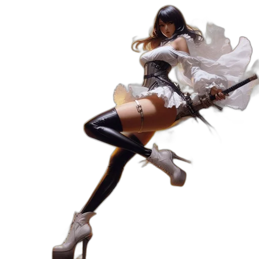 weapon, staff, concept art, 3d render transparent PNG cut-out