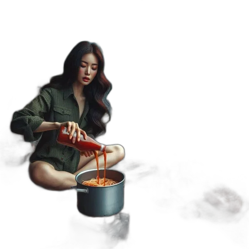 food, staff, weapon, oil painting transparent PNG cut-out