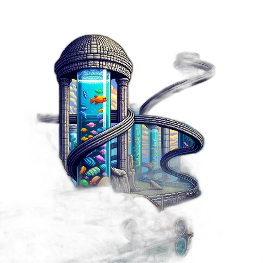 bottle, robot, building, concept art transparent PNG cut-out