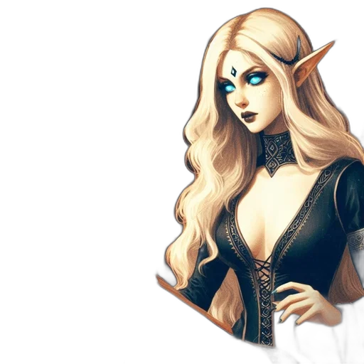 dress, fantasy art, concept art, pixel art transparent PNG cut-out