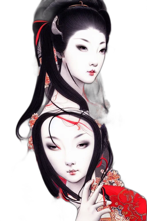 dress, mask, face, fantasy art transparent PNG cut-out