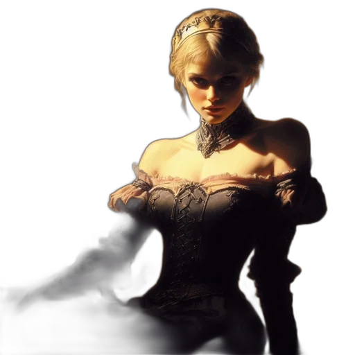 dress, face, mask, weapon transparent PNG cut-out