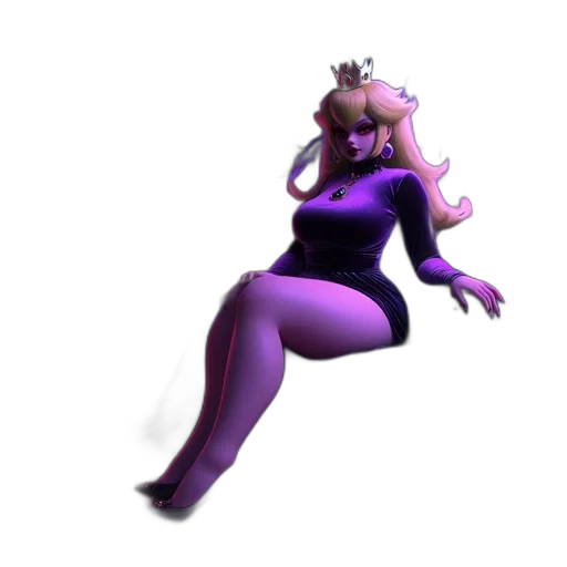 creature, crown, dress, staff transparent PNG cut-out