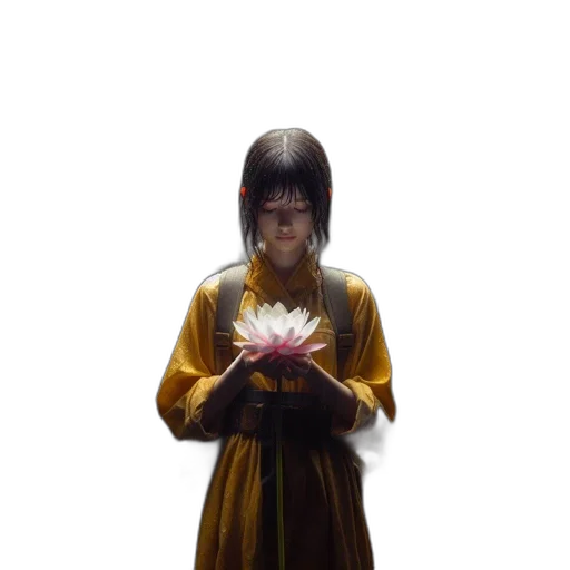 flower, face, dress, mask transparent PNG cut-out