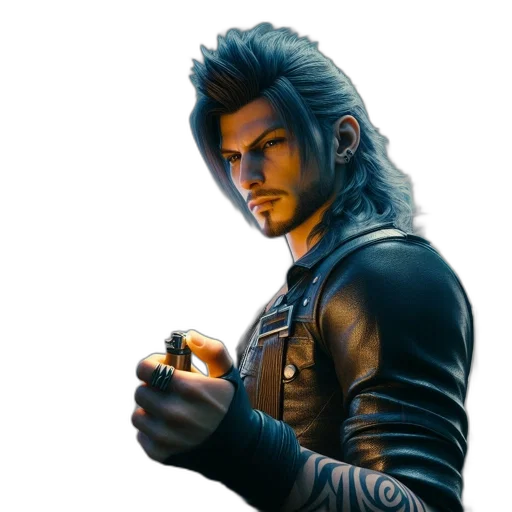 jacket, staff, concept art, fantasy art transparent PNG cut-out