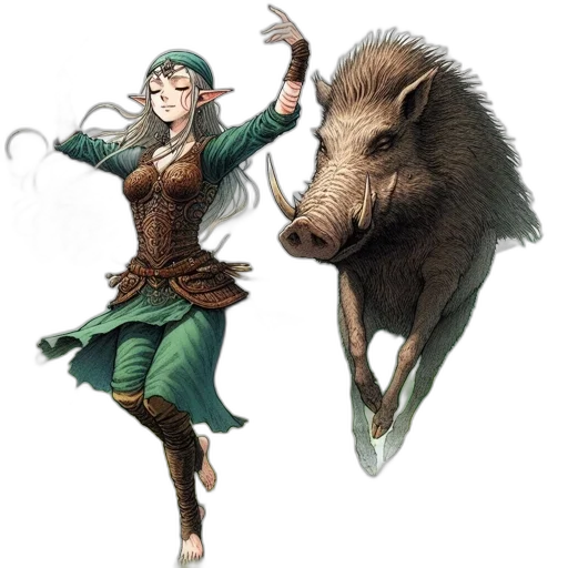 animal, staff, creature, concept art transparent PNG cut-out