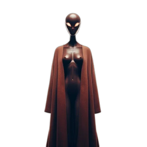 dress, jewelry, jacket, creature transparent PNG cut-out