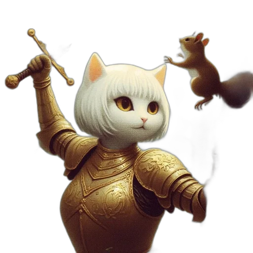 robot, staff, animal, concept art transparent PNG cut-out
