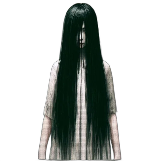hair, dress, creature, mask transparent PNG cut-out
