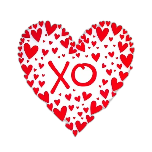 heart-shaped, design, pattern, red transparent PNG cut-out